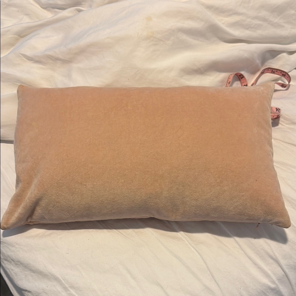Light pink mini lumbar pillow - Picture 2 of 6